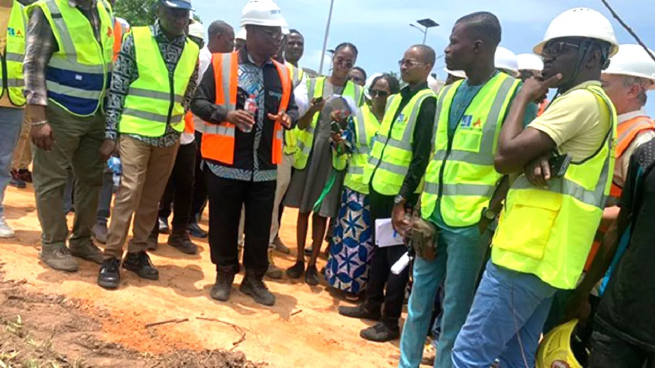 La délégation satisfaite du niveau d’exécution des travaux