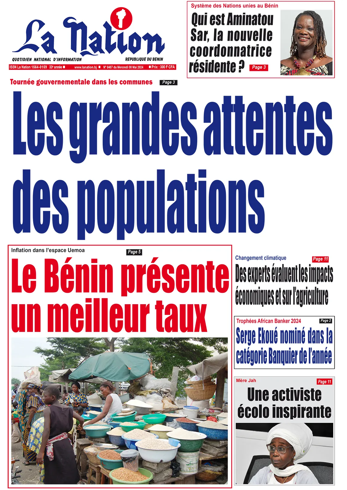 Quotidien ''La Nation'' du 08 Mai 2024