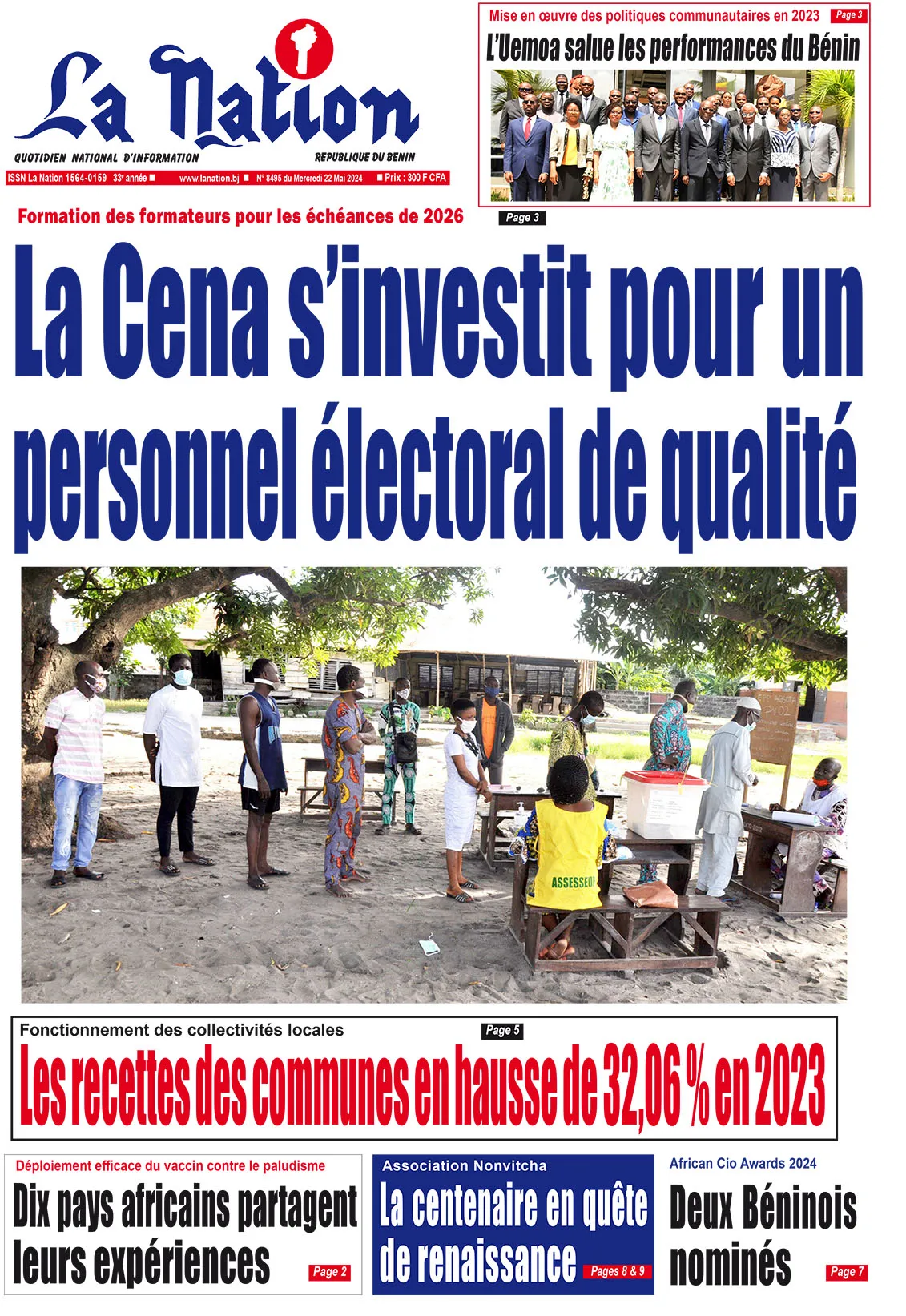 Quotidien ''La Nation'' du 22 Mai 2024