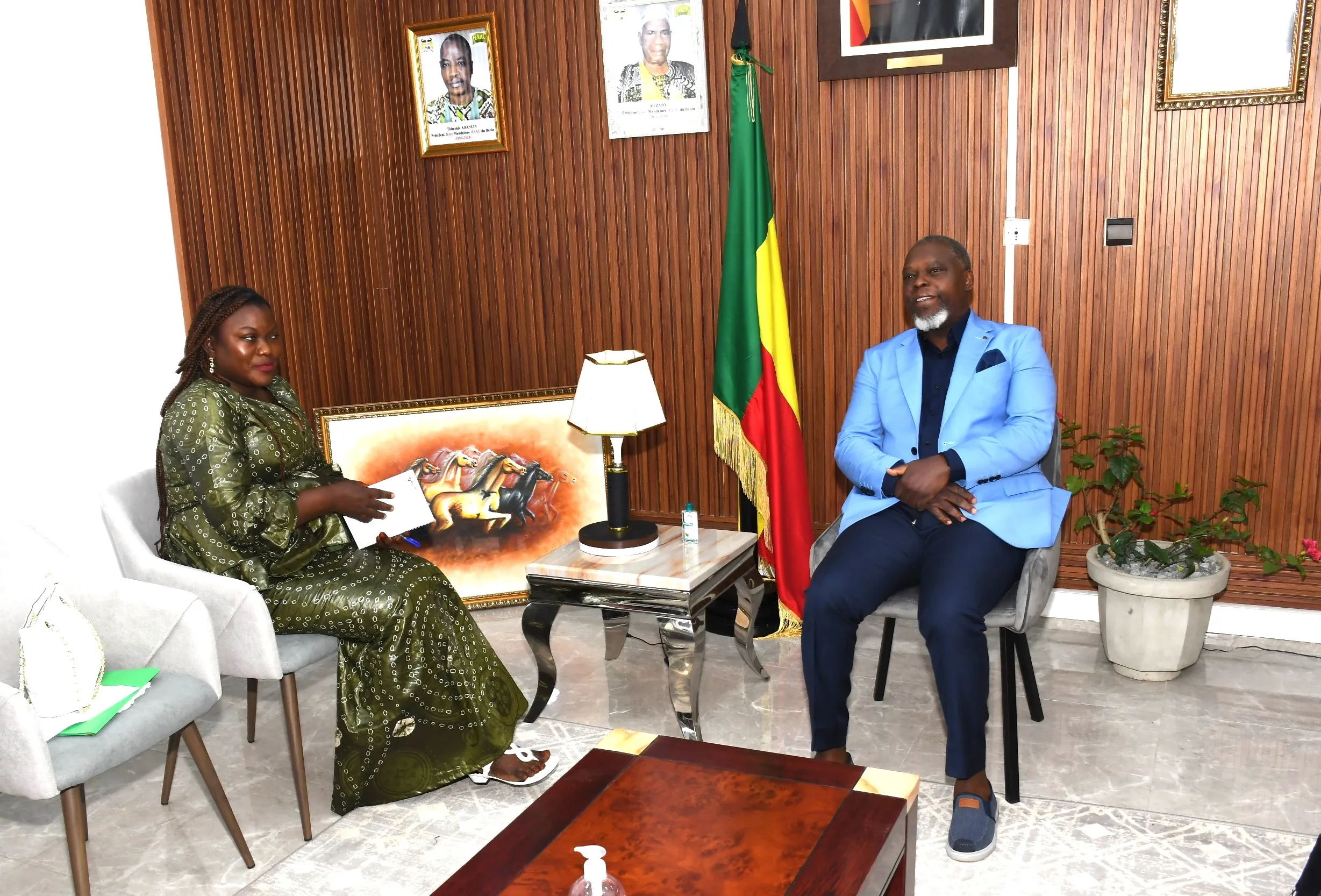 Cette audience avait pour but de consolider les liens  entre les deux institutions