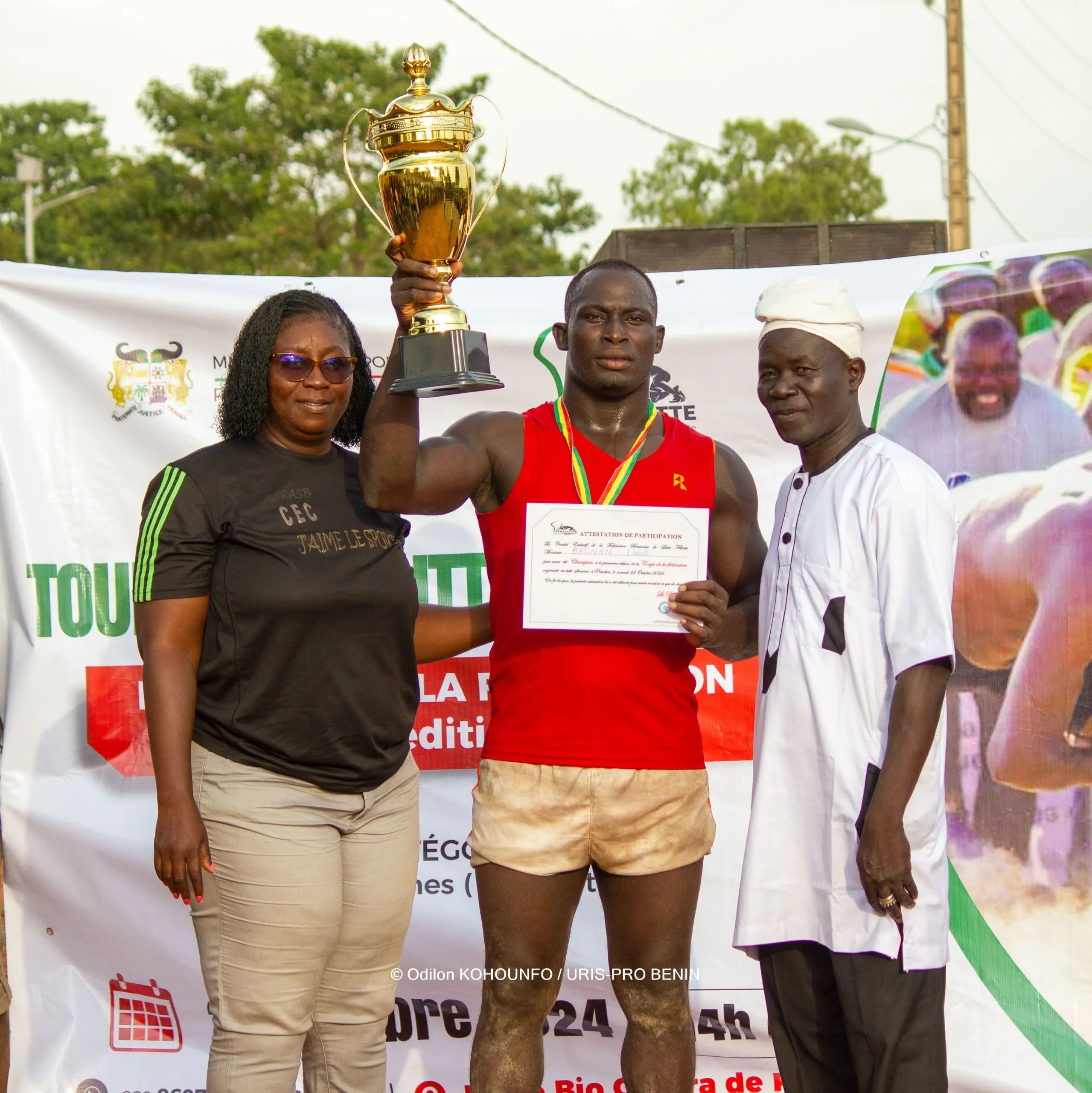 Vainqueur, Ismaïl Bagnan est reparti avec le trophée de cette édition