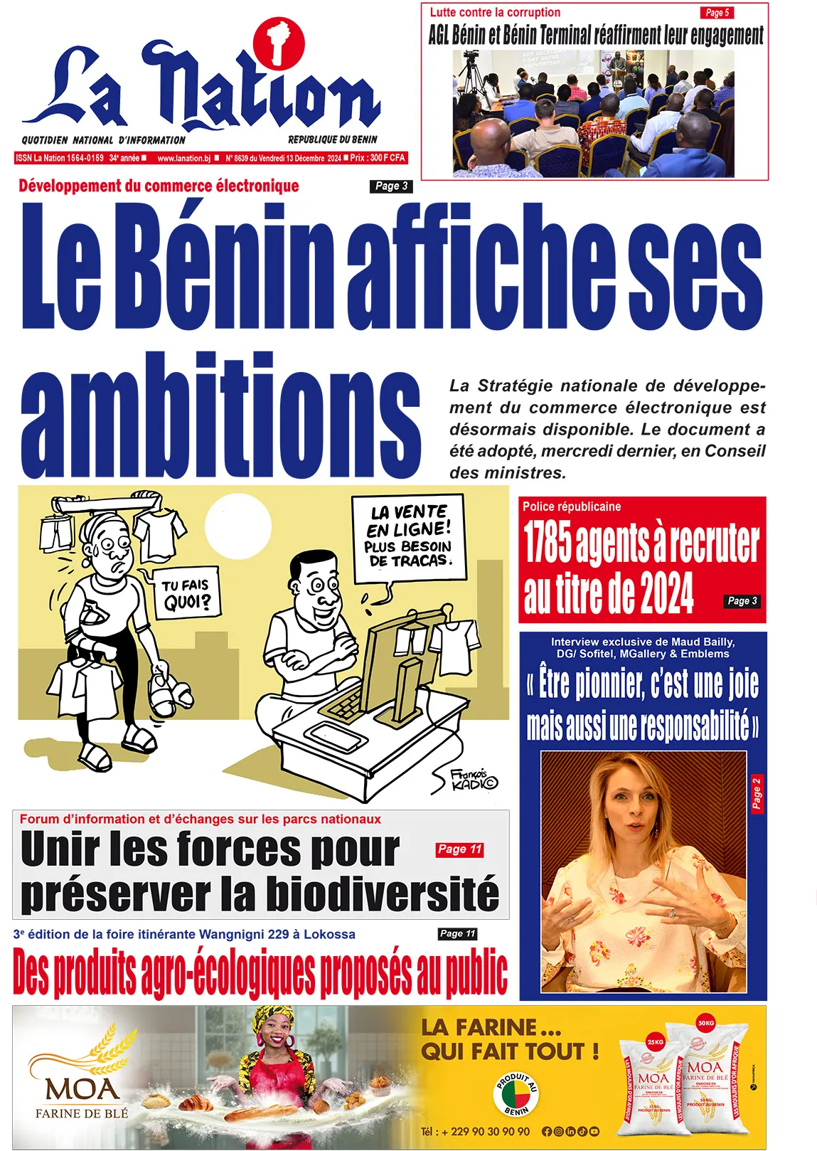 Quotidien ''La Nation'' du 13 Décembre 2024