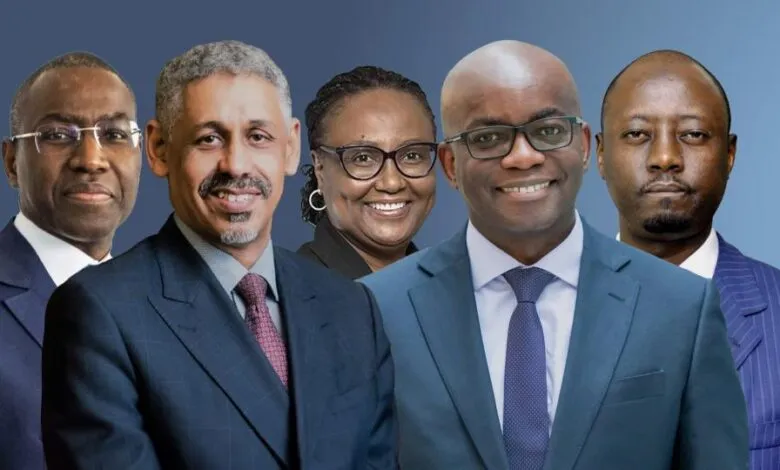 Les cinq candidats