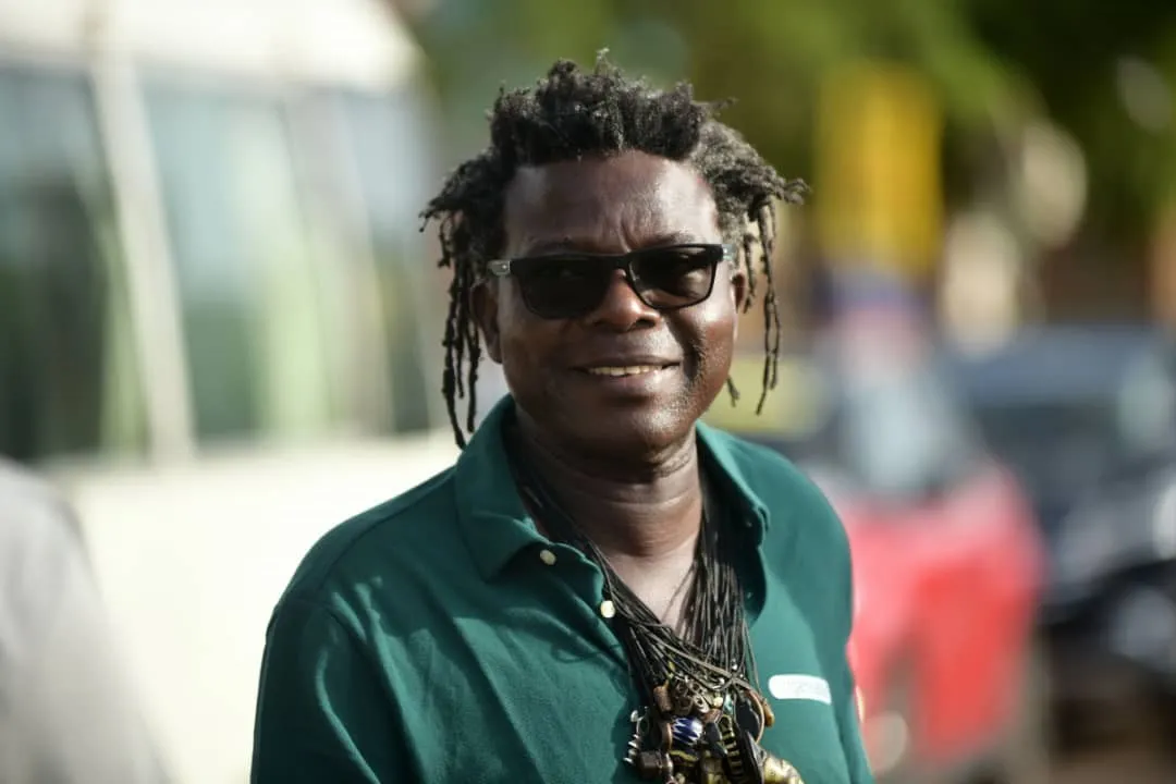 Romuald Hazoumè, président de la Fédération béninoise de  cyclisme et directeur du Tour