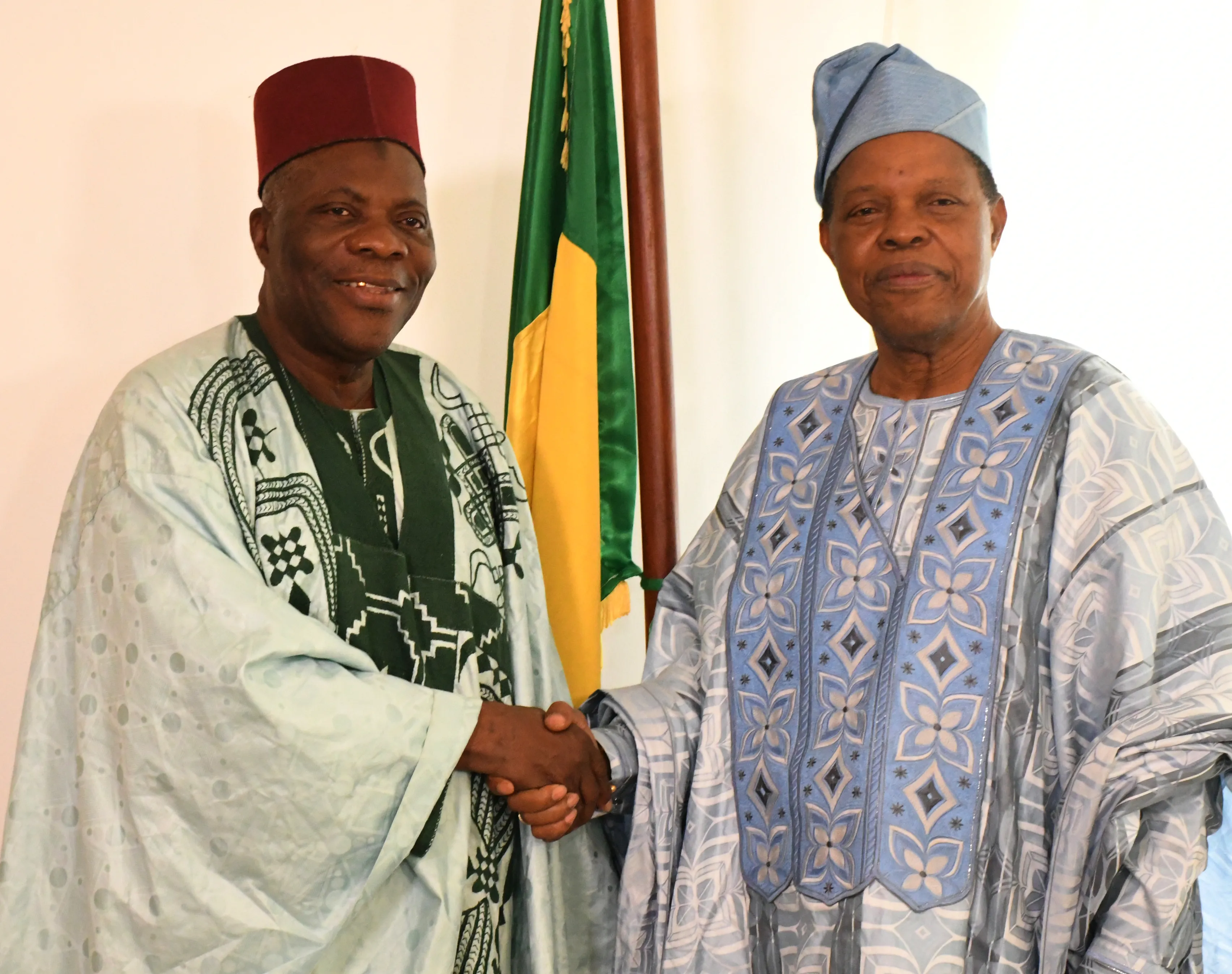 Les deux personnalités lors de leur rencontre