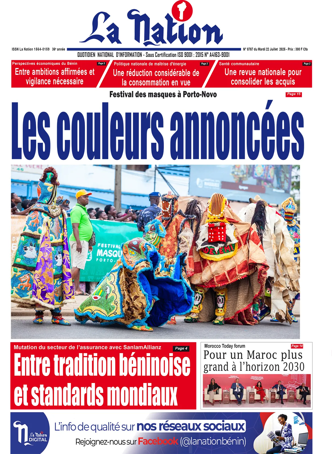Quotidien ''La Nation'' du 22 Juillet 2025