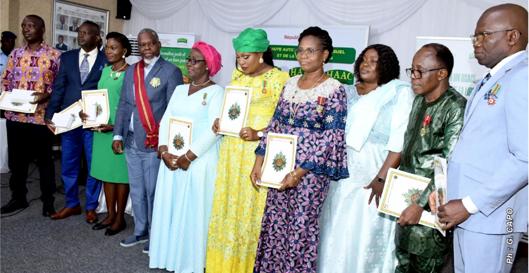 Edouard Loko a rappelé aux récipiendaires que ces distinctions les engagent à rester fidèles à  l'idéal du service public et à travailler avec intégrité